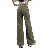 Julia Fox Low Rise Trousers Women's Spring Fashion Casual