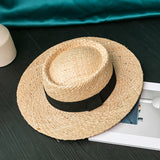 Mens Kentucky Derby Hats Hat Hand Knitted Hat Sun-Proof Summer