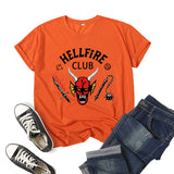 Hellfire Club Shirt Printed Top Short Sleeve Summer