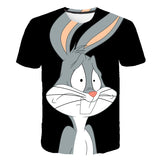 Bugs Bunny Shirt Men's Cartoon Animation Printed T-shirt