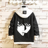 Comic Denim Jacket Spring and Autumn Men's and Women's Tops