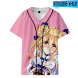 Baggy Baseball Jersey Printed Break Fashion Short Sleeve Baseball Uniform