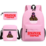 Stranger Things Hellfire Club Backpack Stranger Things Backpack Three-Piece Set for Students