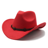 Cowboy Hats Denim Hat Woolen Bowler Hat for Women