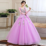 Women's Evening Dress Ball Gown Princess Quinceanera Wedding Dresses Vocal Solo Art Exam Performance Pettiskirt Long Evening Dress for Women