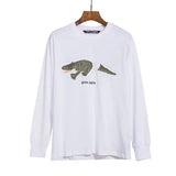 Palm Angels Sweatshirts Spring and Autumn Sweater Men's and Women's Loose round Neck Long Sleeve