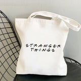 Stranger Things Hellfire Club Handbag Stranger Things Printed Canvas Bag Personalized Creative One Shoulder Student Shopping Bag