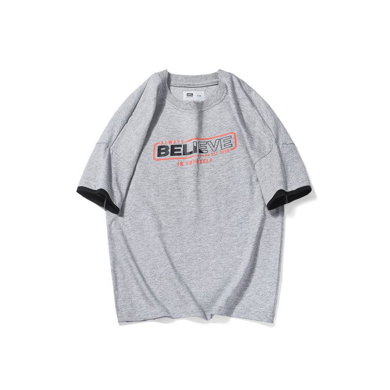 Children T Shrits Men's Summer Short Sleeve T-shirt Short Sleeve