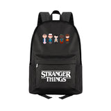 Stranger Things Backpack Large Capacity Fashion Canvas Backpack Student Schoolbag