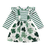 Children Saint Patrick's Day Baby Set Four-Leaf Clover Festival