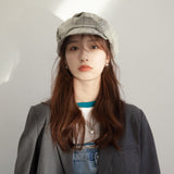 Check Beret Hat Spring/Summer Thin Beret Fashion Plaid