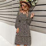 Emery Rose Dresses V-neck Sexy Large Swing Dress