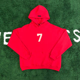 Fog Fear of God Essentials Hoodie 7 Flocked Printed Fleece Sweater Couple Loose-Fitting Hoodie