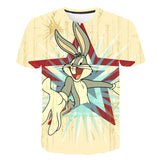Bugs Bunny Shirt Men's Cartoon Animation Printed T-shirt