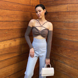 Music Festivals Rave Outfits Girls Tops Summer Women's Long Sleeve Sexy
