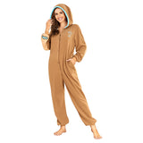 Hoodies Blankets Couple Polar Fleece One-Piece Pajamas