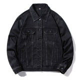 Denim Varsity Jacket Vintage Denim Jacket Male Autumn and Winter Loose Versatile Casual Jacket