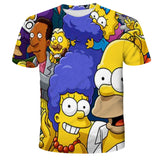 Homer Simpson Shirt Summer Printed Xin Loose Casual Short Sleeve
