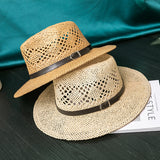 Italian Fedora Hats Men's Summer Sun-Proof Ventilation Cap Women's Fashion