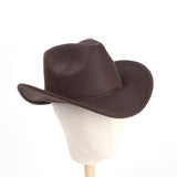 Cowboy Hats Vintage Denim Hat Autumn and Winter Woolen Fedora Hat Felt Cap Men's Women's Dress Hat