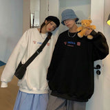 Men Sweatshirts Sweater Spring and Autumn Loose round Neck Hip Hop Men