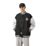 The Bears Varsity Jacket Male and Female Couples Wear Autumn Bear Handsome Sports Jacket Men's Baseball Uniform