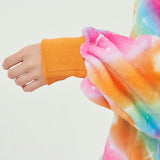 Hoodies Blankets Rainbow plus Size Hooded Lazy Blanket Double-Layer Fleece-Lined Home