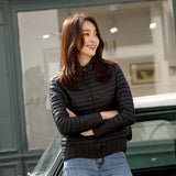 Women Winter Coats Puffer Jacket Down Coat Women's Stand Collar Short Small Lightweight Lightweight Slim-Fit Coat