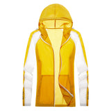 Sun Resistant Clothes Women's Contrast Color Ultra-Thin Breathable Fashion Sun-Protective Clothing