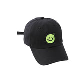 Smiley Face Cap Solid Color Embroidered Smiley Children's Baseball Cap