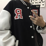 Baby Blue Varsity Jacket Winter Loose Jacket Casual Jacket for Male and Female Students
