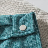 Varsity Jacket Vintage Autumn Jacket Campus Cool Smart Color Contrast Patchwork Three-Dimensional Pocket Coat Men
