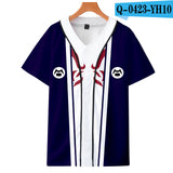 Baggy Baseball Jersey Digital Printing Thin Short Sleeve Baseball Uniform