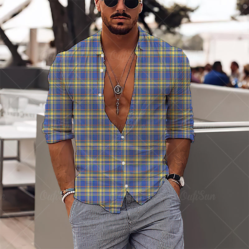 Men Beach T Shirts Long Sleeve Shirt Loose plus Size Men