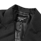 Men's Casual Suit Man Blzer Irregular Hem Casual Suit Jacket Loose Lapels Single-Breasted Small Suit