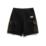 Men Shorts Summer Men's Stitching Retro Loose Shorts