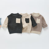 Spring Tops Knitted Sweater Long Sleeve Pullover Top