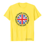 Inspired by Queen's Platinum Jubilee 2022 Elizabeth 70 Years T-Shirt Graphic Print Crew Neck
