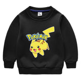 Children Pokemon Pikachu Hoodie Fleece Lined Padded Warm Keeping Sweatshirt