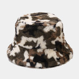 Leopard Fur Hat Autumn and Winter Fisherman Hat