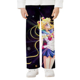 Sail Moon Printed Straight-Leg Pants