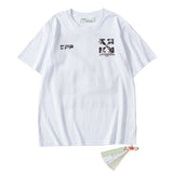 off Arrow Short Sleeve Men's and Women's Youth Cotton Hip Hop Bottoming T-shirt t shirt