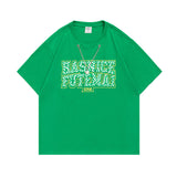Men's T-Shirt Summer Men's Letter Printed T-shirt Casual Short Sleeve