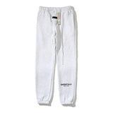 Kanye West Sunday Service Pant Fog Season 8 Flocking Ankle Banded Drawstring Fleece Lined