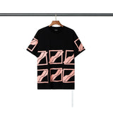 We11 Done T Shirts Men's and Women's Same Loose Cartoon Pattern Pure Cotton