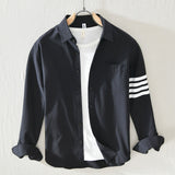 White Work Shirts Men's Casual White Long-Sleeved Shirt for Spring and Summer