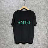 Amiri T Shirt Printed Casual Hip Hop round Neck Short Sleeve T-shirt