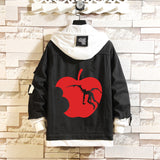 Comic Denim Jacket Spring and Autumn Men's and Women's Tops