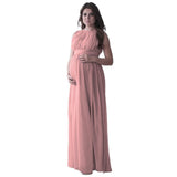 Maternity Clothes Dress Women 'S Solid Color Sleeveless Round Neck Dress