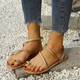 Women Open Toe Sandals Flats Summer Casual Flat Sandals